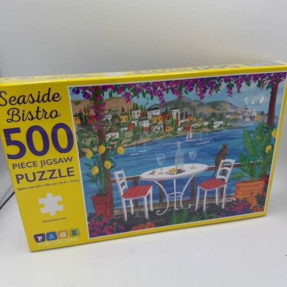 Page Publications NIB Seaside Bistro Puzzle Games Jigsaw Puzzles 500pcs - Picture 1 of 4